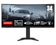 Lenovo G34w-30 34″ Ultrawide QHD Curved Gaming Monitor with EyeSafe (VA, 165Hz 1ms, HDMI DP, Speakers, FreeSync Premium, Tilt/Lift)