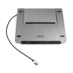Notebook Stand with a 5 in 1 Docking Station integrated