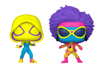 Funko POP! 2-PACK Spider-Gwen And Spider-Woman (Black Light) – Spider-Man: Across The Spider-Verse