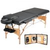 VEVOR Portable Massage Table 28″ W, 2 Folding Lightweight  Massage Table, 8-Level Height Adjustable Salon Tattoo Bed, Spa Table with Headrest, Armrests, Hand Pallet & Carrying Bag, 600LBS