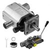 VEVOR Hydraulic Wood Log Splitter Pump Kit, 16 GPM, 2 Stage 4000 PSI Aluminum Hydraulic Gear Pump, with Valve 1” Inlet 1/2” NPT Outlet 3600 RPM, for Small Engine Mounting Log Splitters