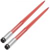 VEVOR Pair Hay Spear 43″ Bale Spear 3000 lbs Capacity, Bale Spike Quick Attach Square Hay Bale Spears 1 3/4″, Red Coated Bale Forks, Bale Hay Spike with Hex Nut & Sleeve for Buckets Tractors Loaders