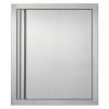 VEVOR BBQ Access Door, 457×533 mm Single Outdoor Kitchen Door, Stainless Steel Flush Mount Door, Wall Vertical Door with Recessed Handle, for BBQ Island, Grilling Station, Outside Cabinet