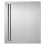 VEVOR BBQ Access Door, 457×533 mm Single Outdoor Kitchen Door, Stainless Steel Flush Mount Door, Wall Vertical Door with Recessed Handle, for BBQ Island, Grilling Station, Outside Cabinet