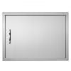 VEVOR BBQ Access Door, 685×508 mm Single Outdoor Kitchen Door, Stainless Steel Flush Mount Door, Wall Vertical Door with Handle, for BBQ Island, Grilling Station, Outside Cabinet