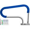 VEVOR Pool Handrail, 32″ x 22.5″ Swimming Pool Stair Rail, 304 Stainless Steel Stair Pool Hand Rail Rated 375lbs Load Capacity, Pool Rail with Quick Mount Base Plate, and Complete Mounting Accessories