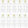 VEVOR Tomato Cages, 11.8″ x 11.8″ x 46.1″, 10 Packs Square Plant Support Cages, Silver PVC-Coated Steel Tomato Towers for Climbing Vegetables, Plants, Flowers, Fruits