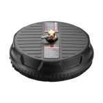 VEVOR Universal 15″ Pressure Washer Surface Cleaner, Pressure Washer Attachment 4000 Max PSI, 1/4″ Quick-Connect Connector Concrete Cleaner, Heavy Duty Power Washer for Floor Driveway, Patio,Sidewalk