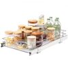 VEVOR 11″W x 21″D Pull Out Cabinet Organizer, Heavy Duty Slide Out Pantry Shelves, Chrome-Plated Steel Roll Out Drawers, Sliding Drawer Storage for Home, Inside Kitchen Cabinet, Bathroom, Under Sink