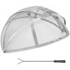 VEVOR Firepit Spark Screen Lid, 40″ Diameter, Outdoor Firepit Ring Cover Round Accessories, Fire Pit Metal Cover, Easy-Opening Stainless Steel Fire Ring Covers for Outdoor Patio Fire Pits Backyard