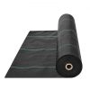 VEVOR Weed Barrier Landscape Fabric, 6.5*330FT Heavy Duty Garden Weed Fabric, Woven PP Weed Control Fabric, Driveway Fabric, Geotextile Fabric for Landscaping, Ground Cover, Weed Blocker Weed Mat, Bla