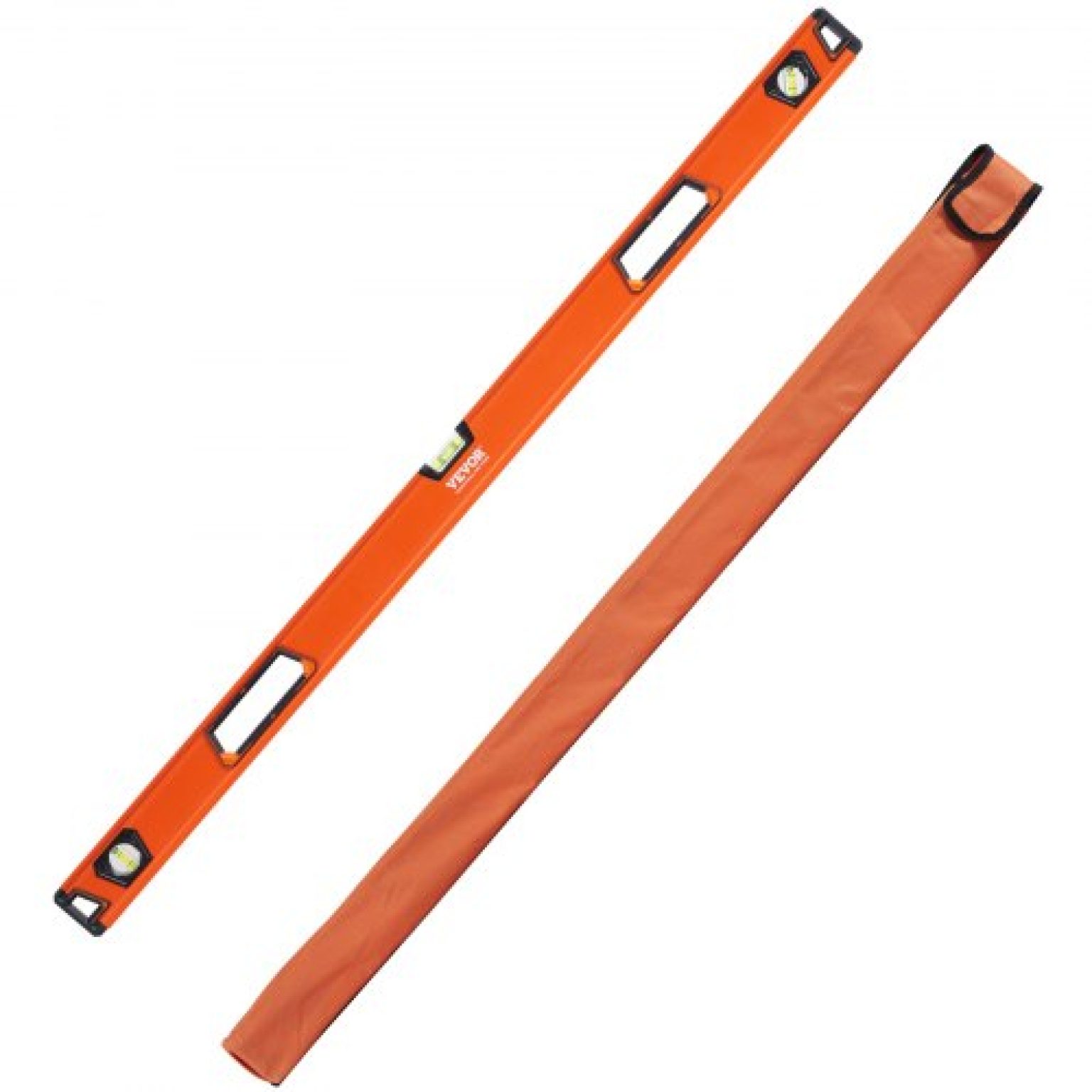 VEVOR Magnetic Torpedo Level, 48 in, Mechanical Bubble Vials Ruler for ...