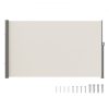 VEVOR Retractable Side Awning, 71”x 118” Outdoor Privacy Screen, 180g Polyester Water-proof Retractable Patio Screen, UV 30+ Room Divider Wind Screen for Patio, Backyard, Balcony, Beige