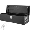 VEVOR Heavy Duty Aluminum Truck Bed Tool Box, Diamond Plate Tool Box with Side Handle and Lock Keys, Storage Tool Box Chest Box Organizer for Pickup, Truck Bed, RV, Trailer, 39″x13″x10″, Black