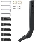 VEVOR Box Blade Shank, 18″ Scarifier Shank, 4 Holes Box Scraper Shank, Ripper Shank with Removable Tapered Teeth and Pins, Adjustable Shanks Assembly for Replacement, Digging, Plowing, 4PCS
