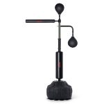 VEVOR Boxing Speed Trainer, Punching Bag with Stand, Reflex Boxing Bag for Teens & Adults, Height Adjustable Free Standing Strike Bag Set with Gloves, Workout Speed Bag for Home Gym Training, Black