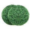 VEVOR Artificial Topiaries Boxwood Trees, 20” Tall (2 Pieces), Ball-Shape Faux Topiaries Plant, All-year Green Feaux Plant Decorative Balls for Backyard, Balcony,Garden, Wedding and Home Décor