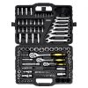 VEVOR 121-Piece Mechanics Tool Set 1/4″ 3/8″ 1/2″ Drive Sockets SAE and Metric