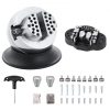 VEVOR 3 Inch Engraving Block Block Ball Vise with 30Pcs Attachment Inlaid Diamonds Full Set Ball Vise Engraving Setting Tool for Jewelry Handwork