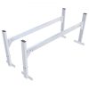 VEVOR Van Roof Ladder Rack, 2 Bars Aluminum Alloy Roof Ladder Racks, 181 kg Capacity Rain-Gutter Van Roof Rack, Adjustable Length 1300-2060 mm, Van Ladder Rack for Van, Cargo, Trailer