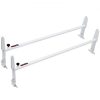 VEVOR Van Roof Ladder Rack, 2 Bar Alloy Steel Ladder Racks, Adjustable from 1200-2000 mm, 227 kg Capacity, Roof Rack Compatible with Full-size Vans with Rain Gutter, Chevrolet Express, GMC Savana