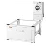 VEVOR Laundry Pedestal 686mmW x 366mmH, Washer And Dryer Base Stand Platform Universal Fit 299kg Capacity, Heavy Duty Multi-Functional Base for Washing Machine with Drawer & Rich Accessories