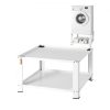 VEVOR Laundry Pedestal with Storage Shelf, 711Lx711Wx406H mm, Washer And Dryer Base Stand Platform Universal Fit 299kg Capacity, Heavy Duty Steel Multi-Functional Base for Washing Machine