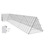 VEVOR Chicken Tunnels, 157.5 x 39.4 x 24.2 inch(LxWxH) Chicken Tunnels for Yard, Portable Chicken Tunnels for Outside with Corner Frames, Chicken Coop Run, Suitable for Chickens, Ducks, Rabbits