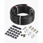 VEVOR Air Compressor Line Kit 3/4” x 100FT PU Air Compressor Line System Black