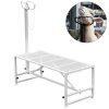 VEVOR Livestock Stand 51×23 inches, Trimming Stand with Straight Head Piece, Goat Trimming Stand Metal Frame Sheep Shearing Stand Livestock Trimming Stands