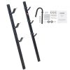 VEVOR Trimmer Rack, 3 Place Weeder Trimmer Rack, Locking Trim Holder Landscape Trailer Rack Carrier Mount on Open Pickup/Trailer Enclosed Trailers, Pair