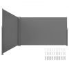 VEVOR Gray Retractable Patio Screen 63 Inch In Height Retractable Screen 236 Inch In Length Office Dividers Partition Wall Outdoor Retractable Gate Retractable Fence Outdoor Screens for Patio Privacy