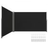 VEVOR Black Retractable Patio Screen 236 Inch In Length Office Dividers 71Inch In Height Retractable Screen Partition Wall Outdoor Retractable Gate Retractable Fence Outdoor Screens For Patio Privacy