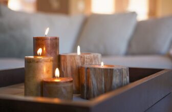 Candle Creating Ambience and Relaxation in Your Home
