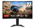 Lenovo G27c-30 27″ FHD Curved Gaming Monitor wih Eyesafe (VA, 165Hz 1ms, HDMI DP, FreeSync Premium, Speakers, Tilt/Lift)