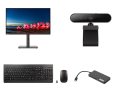 Lenovo Work bundle 2 – Monitor, Keyboard & Mouse, Webcam, Hub