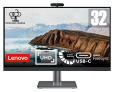Lenovo L32p-30 32″ 4K UHD Monitor (IPS, 60Hz 4ms, HDMI DP, USB-C, FreeSync, Webcam and Speakers, Tilt)