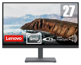 Lenovo L27q-35 27″ 2K QHD Monitor (VA, 75Hz 4ms, HDMI DP, FreeSync, Speakers, Phone Holder, Tilt)