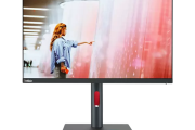 Lenovo ThinkVision P24q-30 24 inch 2K QHD Monitor (IPS Panel, 60Hz, 4ms, HDMI, DP, DP out, Phone Holder)