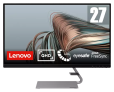 Lenovo Q27q-1L 27″ 2K QHD Monitor with Eyesafe (IPS, 75Hz 4ms, HDMI DP, FreeSync, Speakers, Tilt)