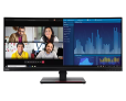 Lenovo ThinkVision P34w-20 34″ WQHD Curved Monitor with Eyesafe (IPS, 60Hz 4ms, HDMI DP out USB-C Ethernet, Speakers, Phone Holder, Tilt/Swivel/Lift)