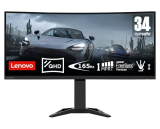 Lenovo G34w-30 34″ Ultrawide QHD Curved Gaming Monitor with EyeSafe (VA, 165Hz 1ms, HDMI DP, Speakers, FreeSync Premium, Tilt/Lift)