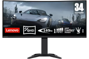 Lenovo G34w-30 34″ Ultrawide QHD Curved Gaming Monitor with EyeSafe (VA, 165Hz 1ms, HDMI DP, Speakers, FreeSync Premium, Tilt/Lift)