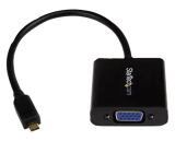Lenovo StarTech.com Micro HDMI® to VGA Adapter Converter for Smartphones / Ultrabook / Tablet – 1920×1080 – Micro HDMI Male to VGA Female (MCHD2VGAE2) – video converter – black
