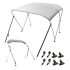 VEVOR 2-Seat Patio Swing Chair Outdoor Patio Swing with Adjustable Canopy Black