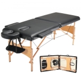 VEVOR Portable Massage Table 28″ W, 2 Folding Lightweight  Massage Table, 8-Level Height Adjustable Salon Tattoo Bed, Spa Table with Headrest, Armrests, Hand Pallet & Carrying Bag, 600LBS