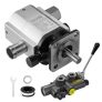 VEVOR Hydraulic Wood Log Splitter Pump Kit, 16 GPM, 2 Stage 4000 PSI Aluminum Hydraulic Gear Pump, with Valve 1” Inlet 1/2” NPT Outlet 3600 RPM, for Small Engine Mounting Log Splitters