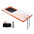 VEVOR Inflatable Floating Dock, ø8.5FT Inflatable Dock Platform with ø5FT Trampoline Mesh Pool, Non-Slip Floating Platform Water Mat with Portable Bag & Detachable Ladder for Pool Beach Relaxation