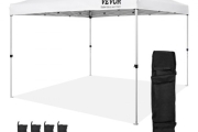 VEVOR Pop Up Canopy Party Tent 10 x 10 ft with Portable Bag for Camping White