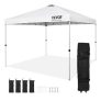 VEVOR Pop Up Canopy Party Tent 10 x 10 ft with Portable Bag for Camping White